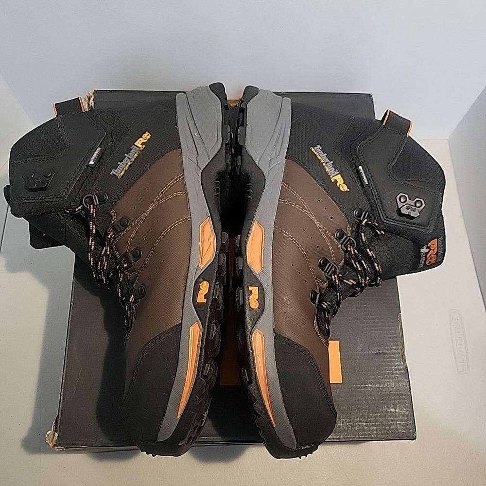 Timberlan Pro Switchback Mens Size 11.5 Brown Outdoor Composite Toe Safety Boots - Picture 9 of 12